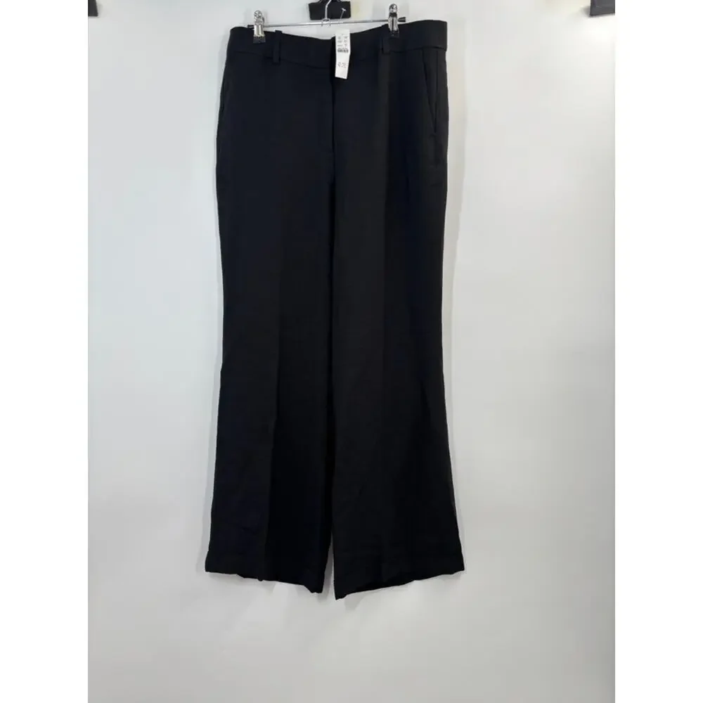 J.Crew Cuffed wide-leg trouser in luster canvas